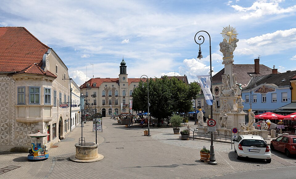 Stadtansicht von Neunkirchen in Niederösterreich – Umzugsunternehmen und Umzugsfirmen vor Ort finden