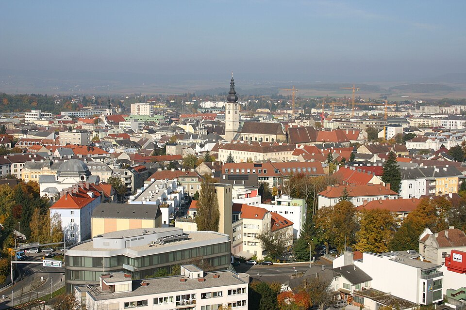 Stadtbild Sankt Pölten, Niederösterreich – Umzugsfirmen und Umzugsservice in der Region